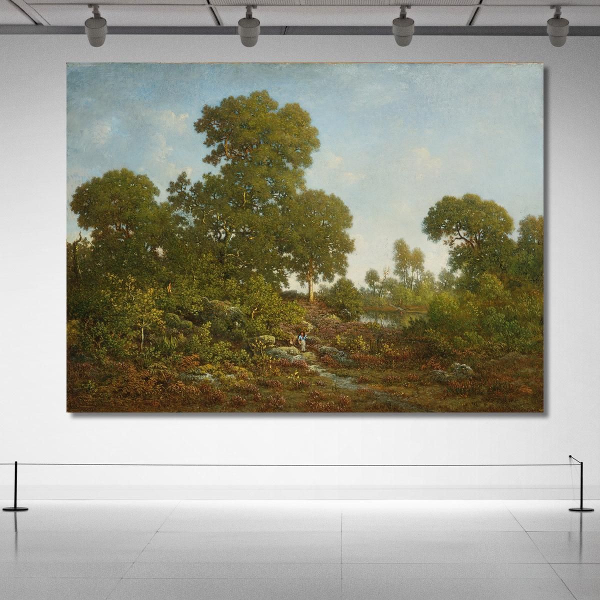 Springtime Théodore Rousseau trs33 canvas print 
