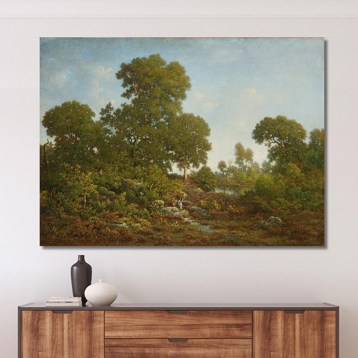 Springtime Théodore Rousseau trs33 canvas print 