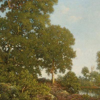 Springtime Théodore Rousseau trs33 canvas print