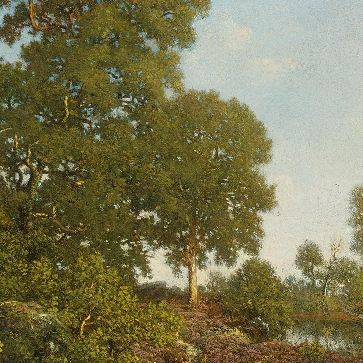 Springtime Théodore Rousseau trs33 canvas print