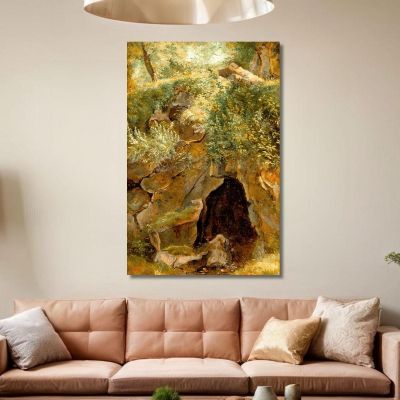 The Cave Théodore Rousseau trs35 canvas print 