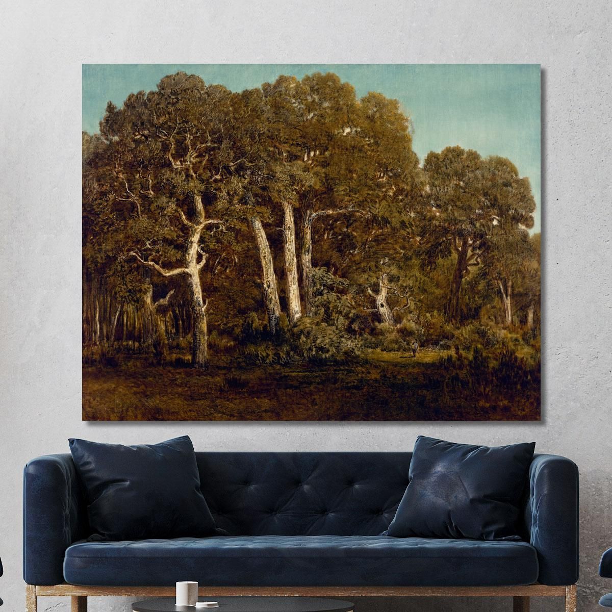 The Great Oaks Of Old Bas-Bréau Théodore Rousseau trs38 canvas print 