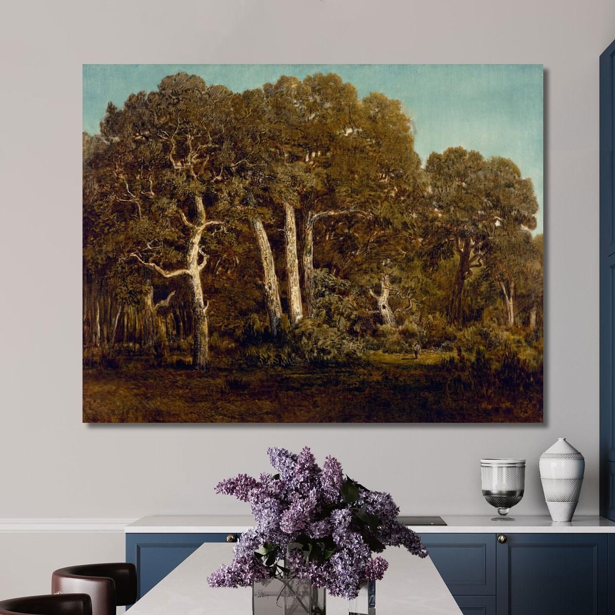 The Great Oaks Of Old Bas-Bréau Théodore Rousseau trs38 canvas print 