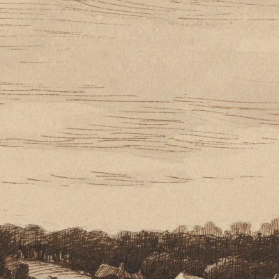 The Loing River At The Edge Of The Forest Of Fontainebleau Théodore Rousseau trs39 canvas print