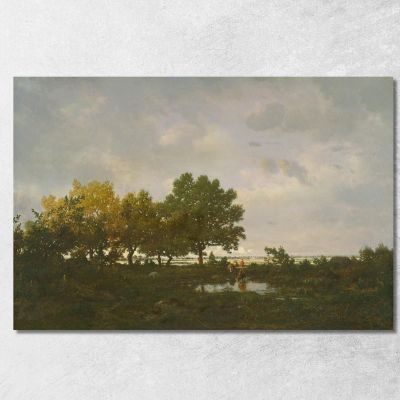 The Pond La Mare Théodore Rousseau trs41 canvas print 