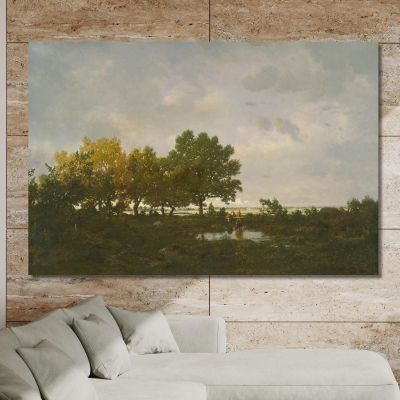 The Pond La Mare Théodore Rousseau trs41 canvas print 