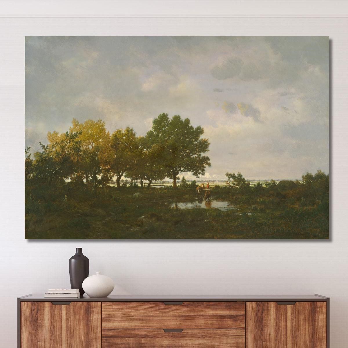 The Pond La Mare Théodore Rousseau trs41 canvas print 