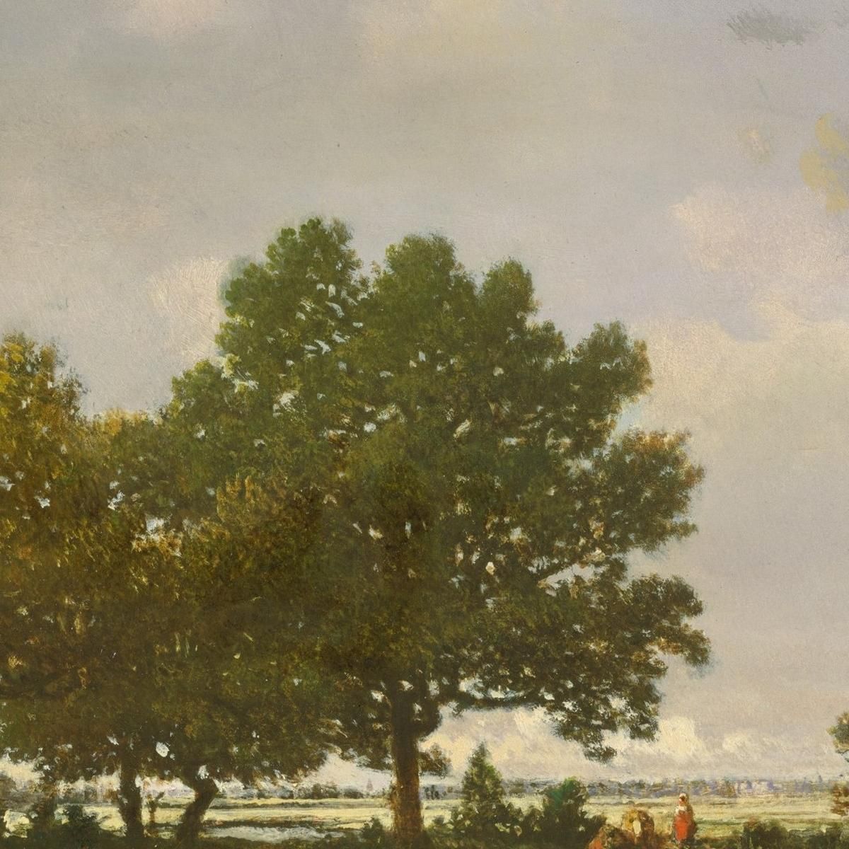The Pond La Mare Théodore Rousseau trs41 canvas print