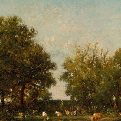 The Pool Memory Of The Forest Of Chambord Théodore Rousseau trs42 canvas print