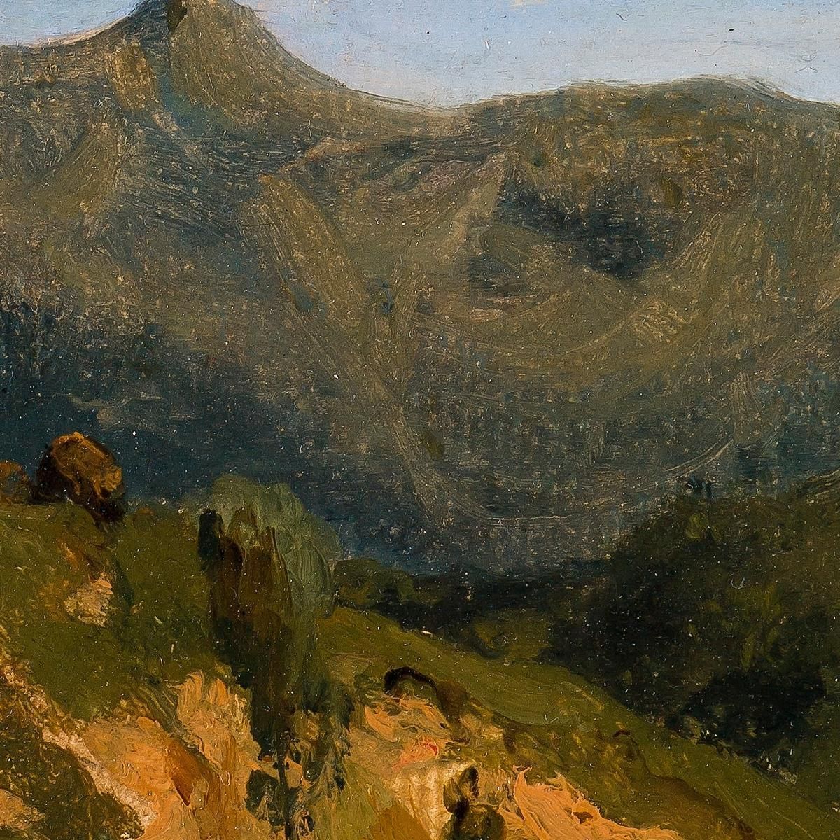 Valley In The Auvergne Mountains Théodore Rousseau trs45 canvas print
