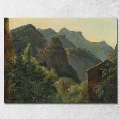Slope Of The Saint-Vincent Valley Auvergne Théodore Rousseau trs47 canvas print 