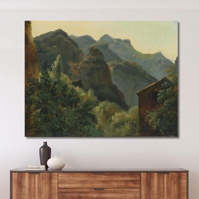 Slope Of The Saint-Vincent Valley Auvergne Théodore Rousseau trs47 canvas print 