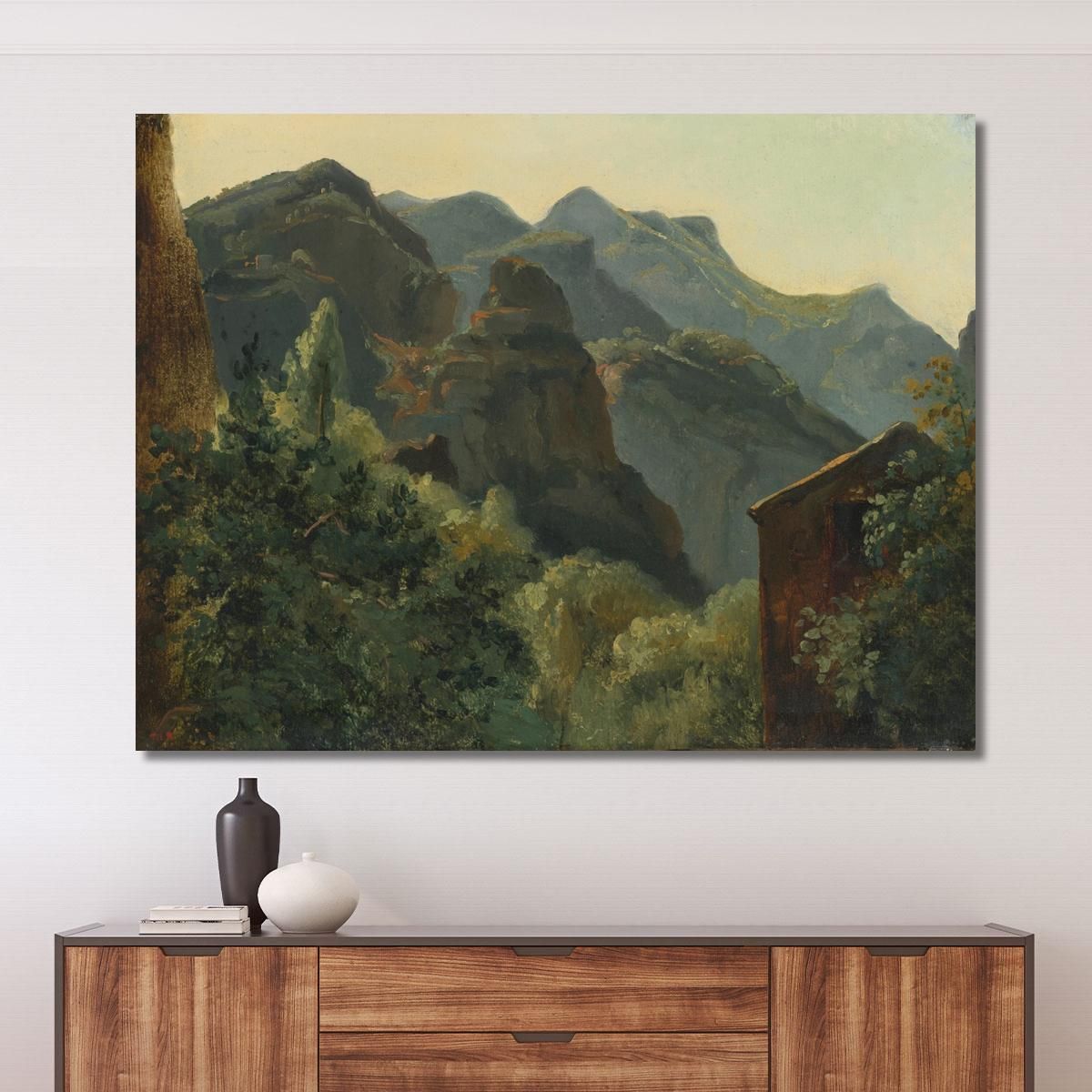 Slope Of The Saint-Vincent Valley Auvergne Théodore Rousseau trs47 canvas print 