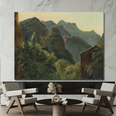 Slope Of The Saint-Vincent Valley Auvergne Théodore Rousseau trs47 canvas print 