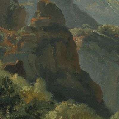 Slope Of The Saint-Vincent Valley Auvergne Théodore Rousseau trs47 canvas print
