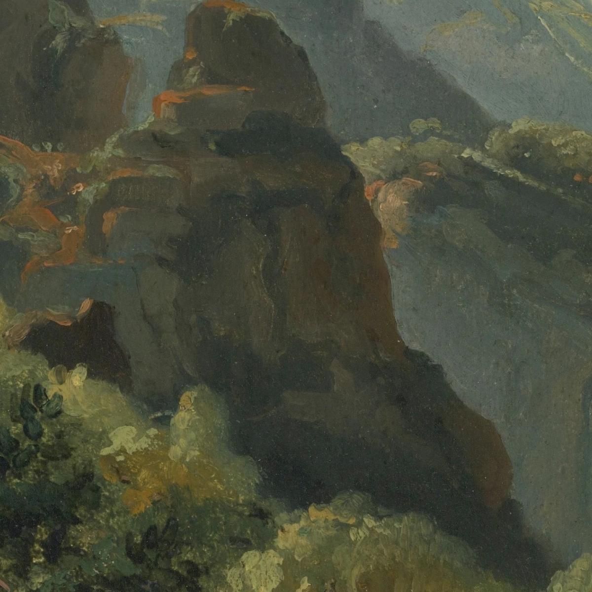Slope Of The Saint-Vincent Valley Auvergne Théodore Rousseau trs47 canvas print