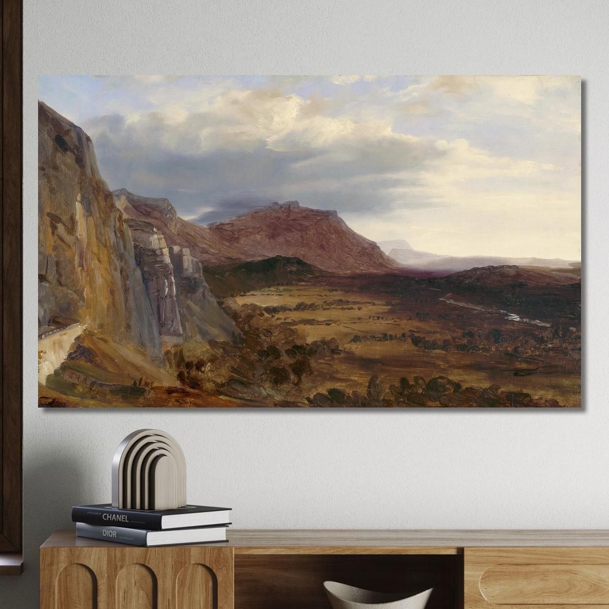 View Of Saleve Near Geneva Théodore Rousseau trs48 canvas print 