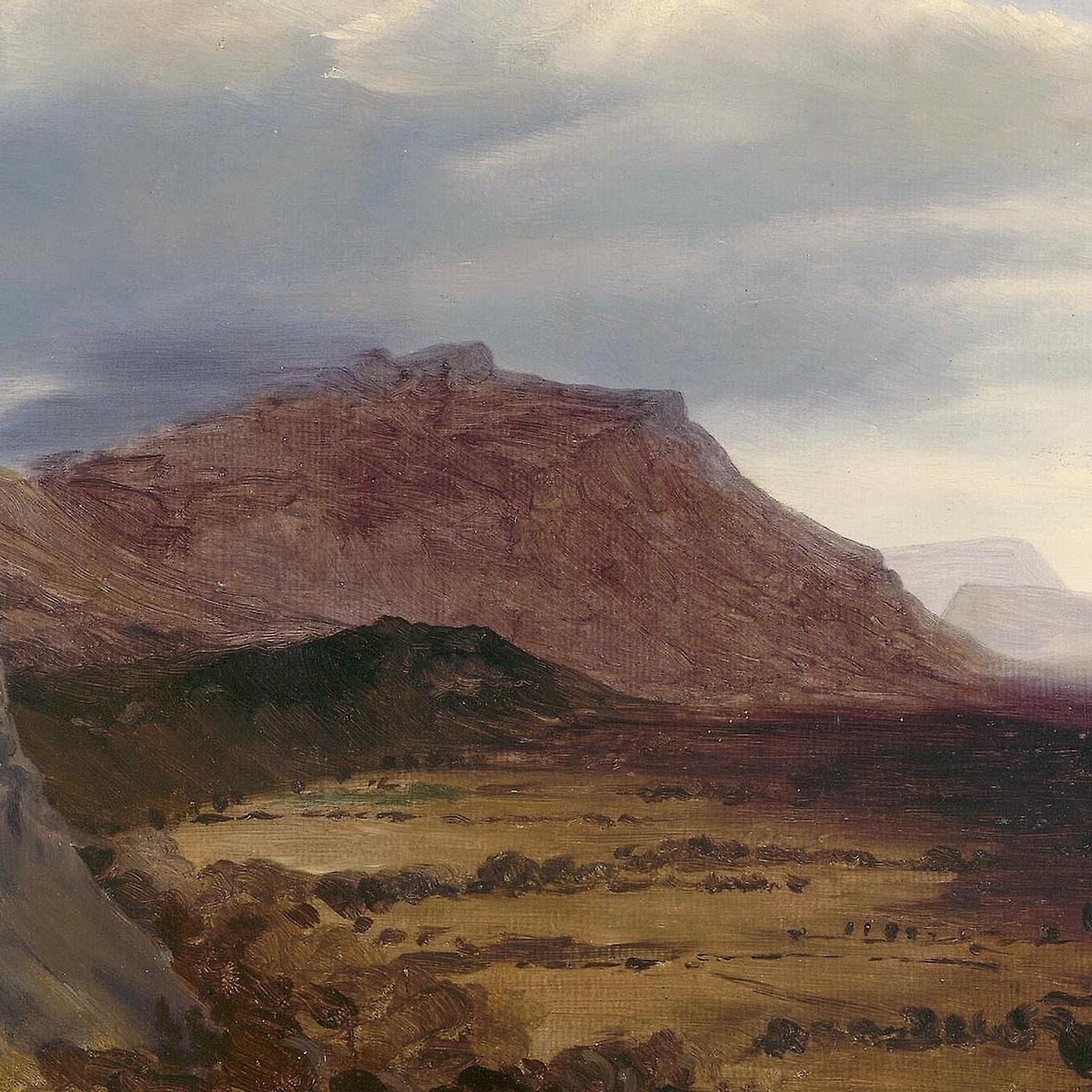 View Of Saleve Near Geneva Théodore Rousseau trs48 canvas print