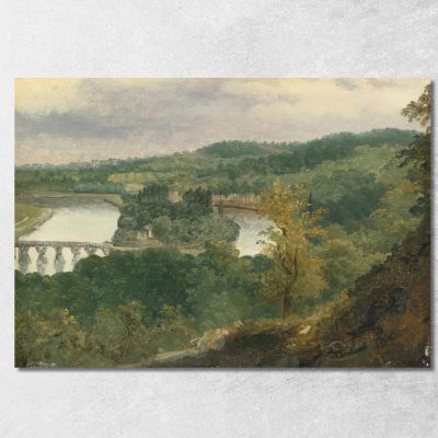 View Of Billancourt And Bas Meudon Théodore Rousseau trs50 canvas print 