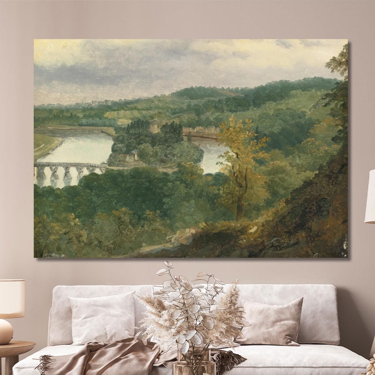 View Of Billancourt And Bas Meudon Théodore Rousseau trs50 canvas print 