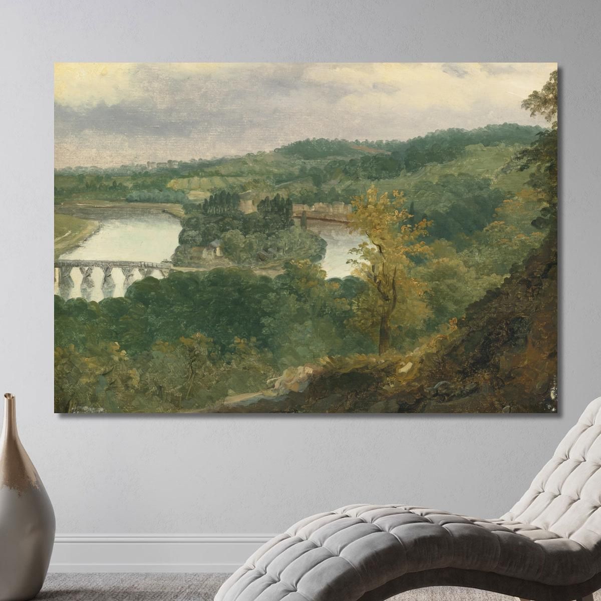 View Of Billancourt And Bas Meudon Théodore Rousseau trs50 canvas print 