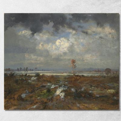 View Of The Hills Of Montmartre Théodore Rousseau trs51 canvas print 