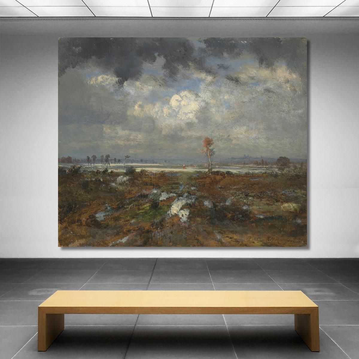 View Of The Hills Of Montmartre Théodore Rousseau trs51 canvas print 