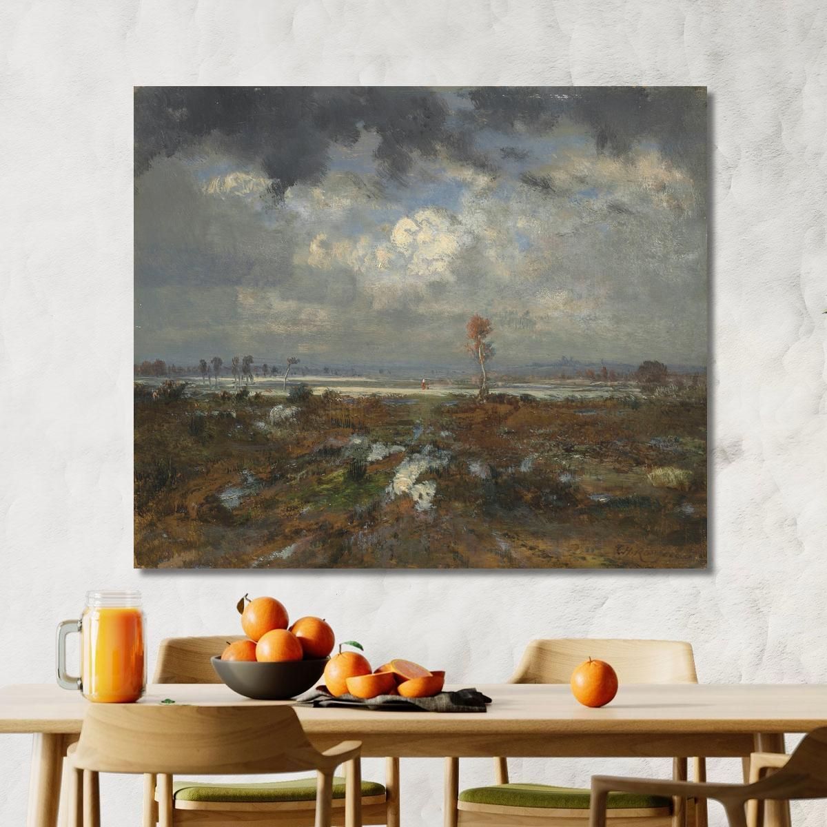 View Of The Hills Of Montmartre Théodore Rousseau trs51 canvas print 