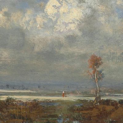 View Of The Hills Of Montmartre Théodore Rousseau trs51 canvas print