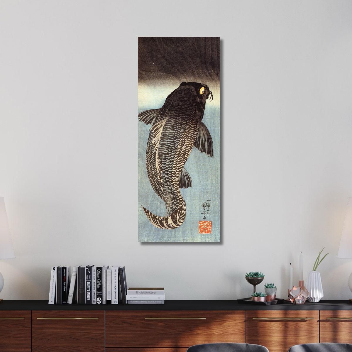 Black Carp Utagawa Kuniyoshi ukn4 canvas print 