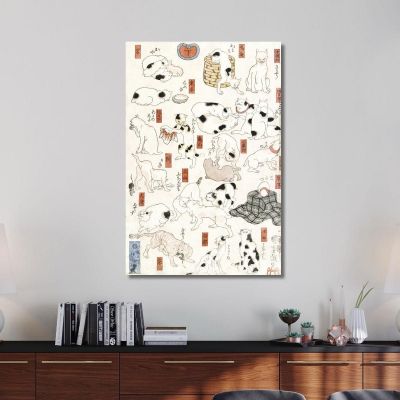Cats Utagawa Kuniyoshi ukn6 canvas print 