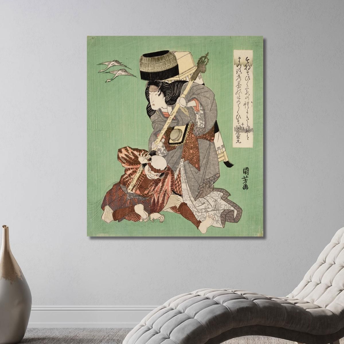 Kabuki Players Utagawa Kuniyoshi ukn17 canvas print 