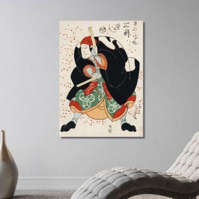 Mimasu Gennosuke'S Namiwa No Jirosaku Utagawa Kuniyoshi ukn22 canvas print 