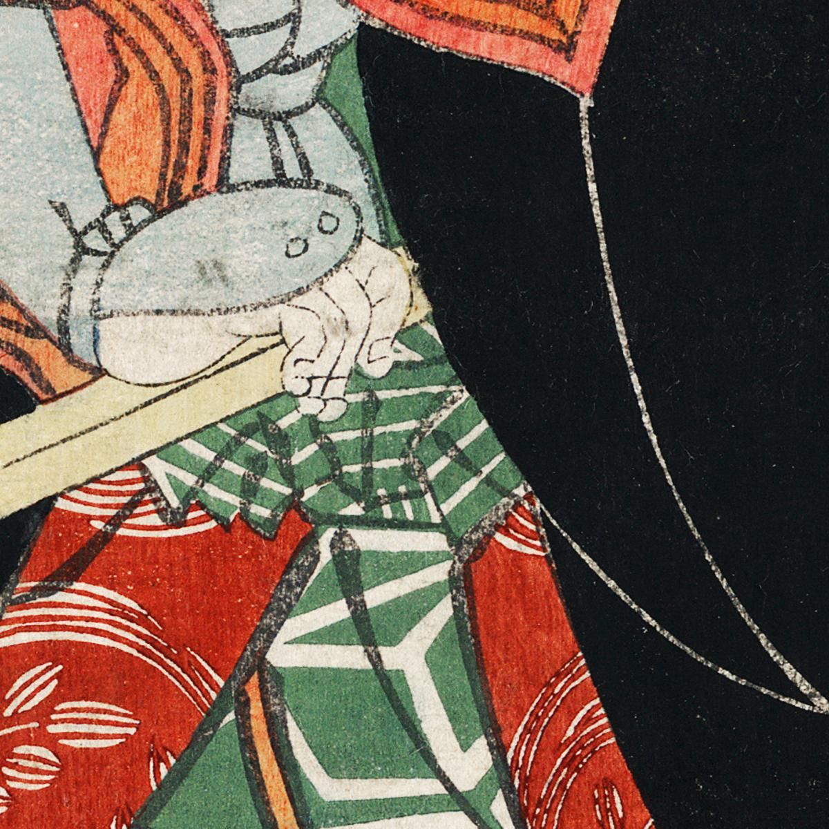 Mimasu Gennosuke'S Namiwa No Jirosaku Utagawa Kuniyoshi ukn22 canvas print