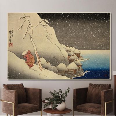 Nichiren In The Mountains Of Tsukahara Utagawa Kuniyoshi ukn26 canvas print 