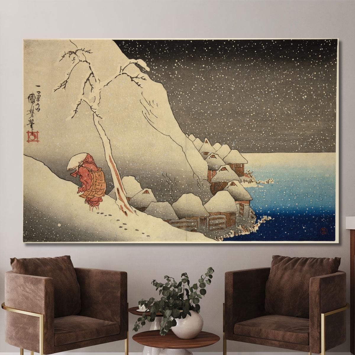 Nichiren In The Mountains Of Tsukahara Utagawa Kuniyoshi ukn26 canvas print 