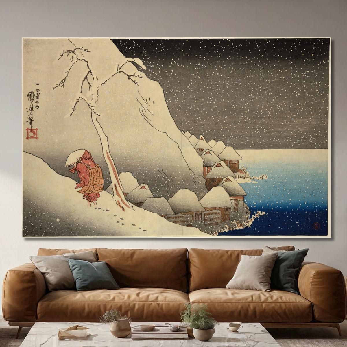 Nichiren In The Mountains Of Tsukahara Utagawa Kuniyoshi ukn26 canvas print 