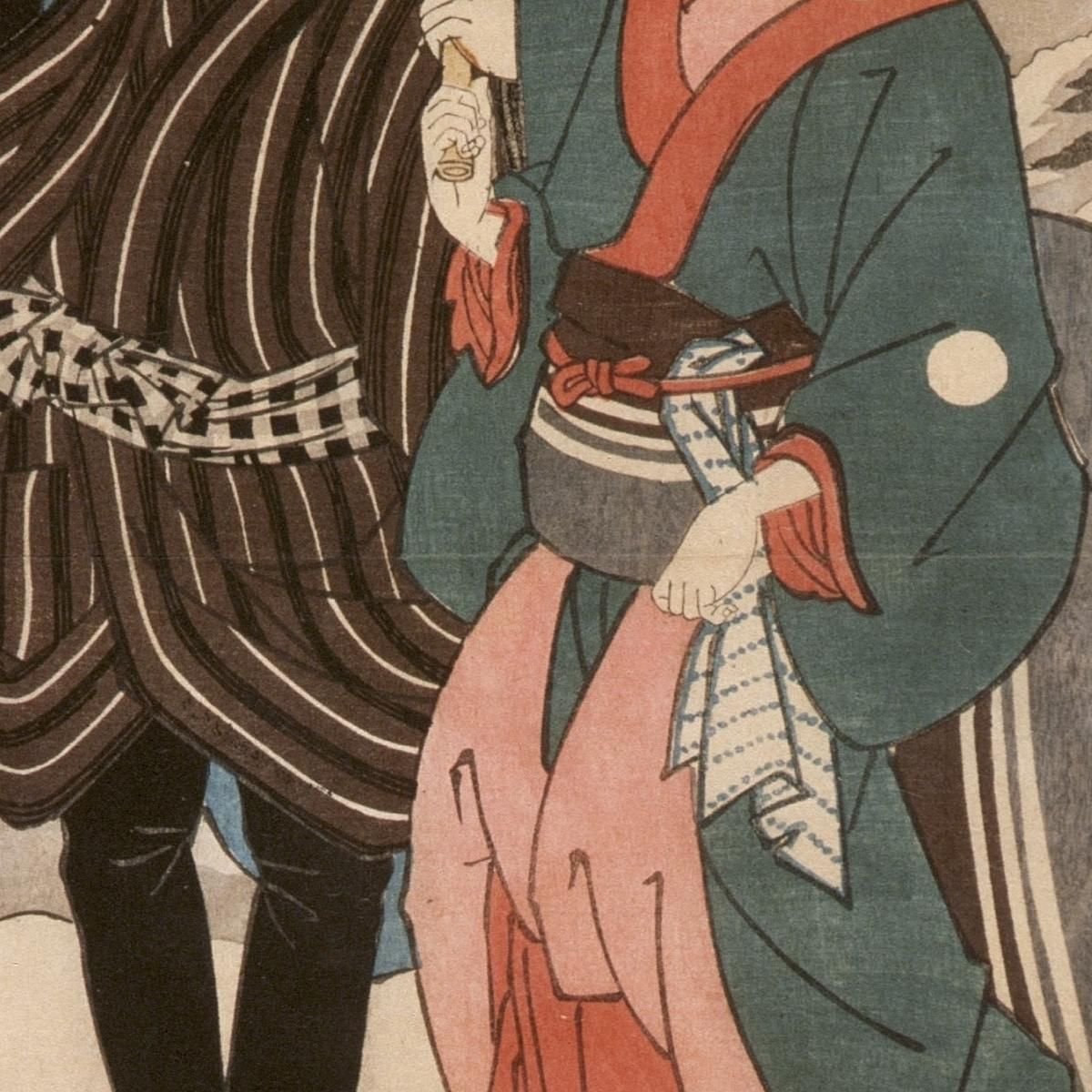 Osayo And Genta Utagawa Kuniyoshi ukn28 canvas print