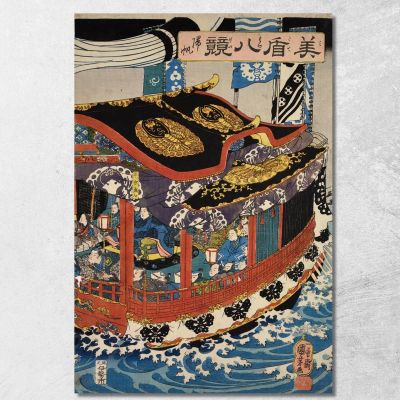 Returning Sails Utagawa Kuniyoshi ukn31 canvas print 