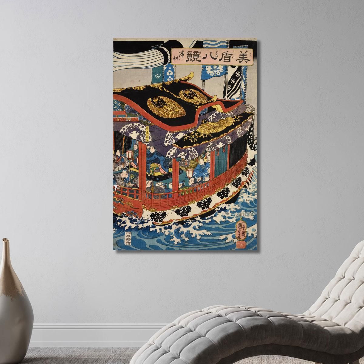 Returning Sails Utagawa Kuniyoshi ukn31 canvas print 