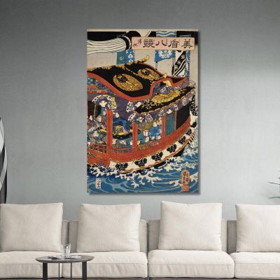 Returning Sails Utagawa Kuniyoshi ukn31 canvas print 