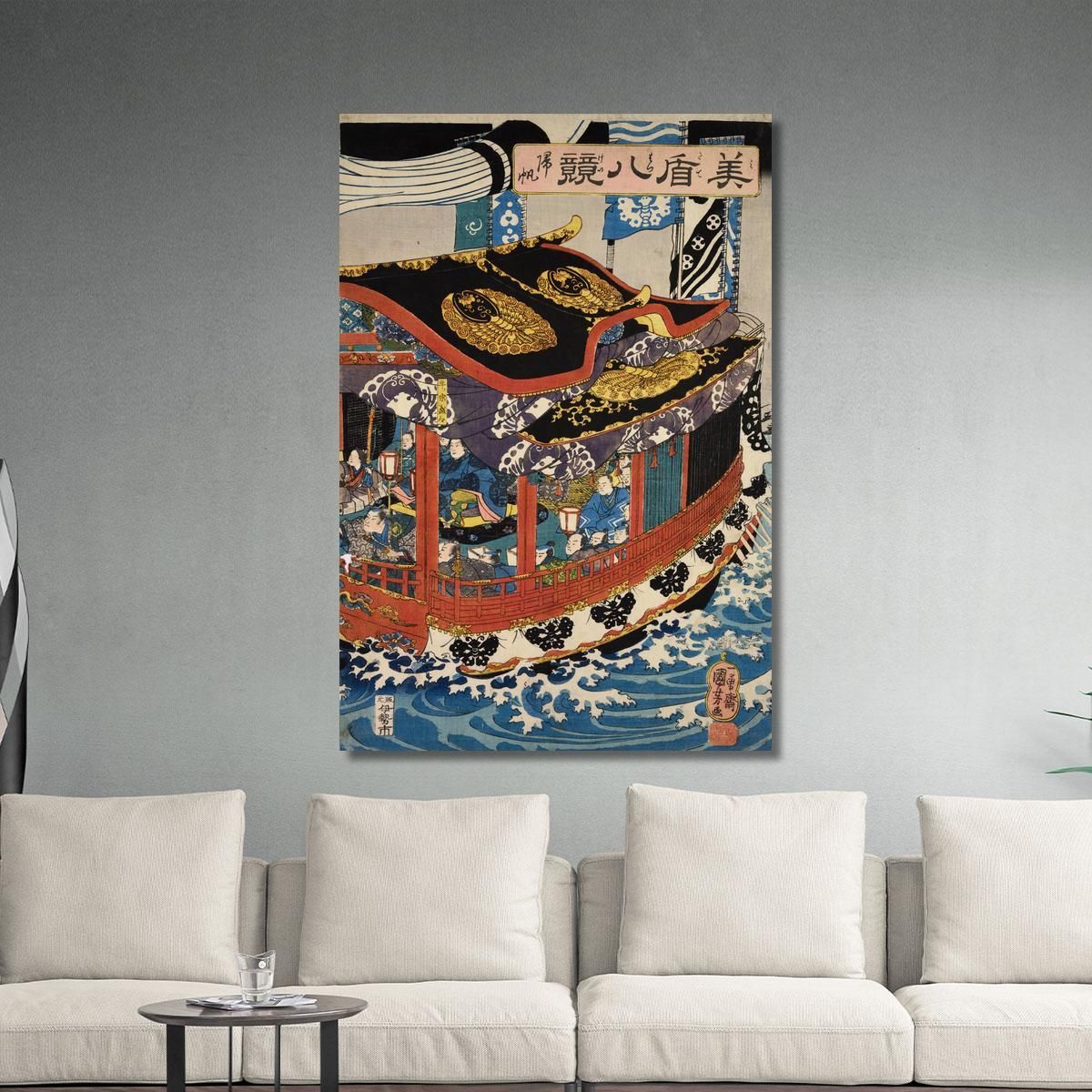 Returning Sails Utagawa Kuniyoshi ukn31 canvas print 