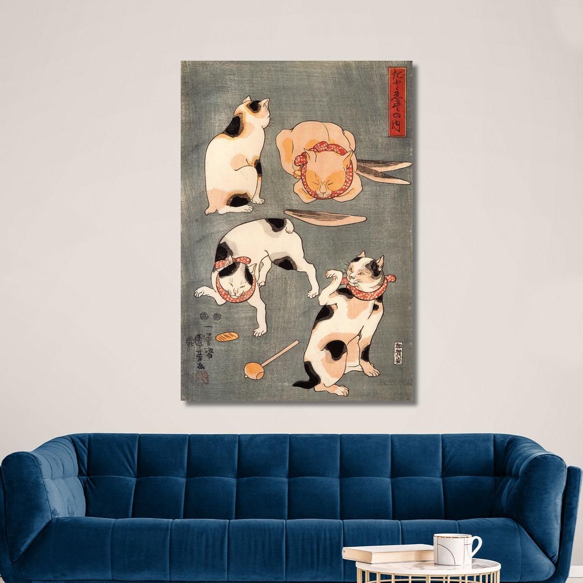 Right Sheet Of A Triptych Utagawa Kuniyoshi ukn32 canvas print 
