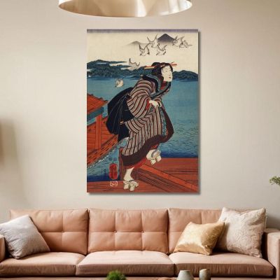 Sanbashi No Onna Utagawa Kuniyoshi ukn37 canvas print 
