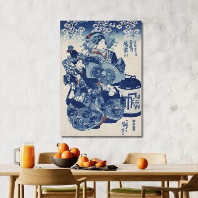 Tamaya Uchi Usugumo Utagawa Kuniyoshi ukn41 canvas print 