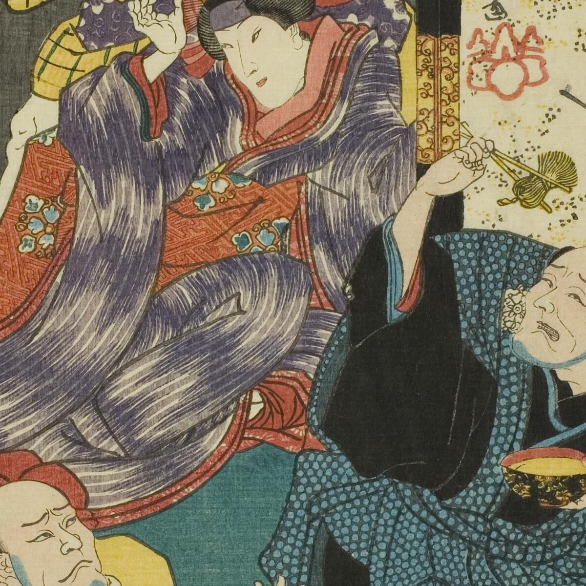 The Actors Arashi Kichisaburo Utagawa Kuniyoshi ukn43 canvas print