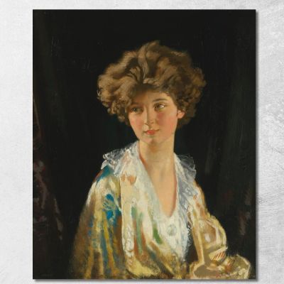 Portrait Of Lady Evelyn Herbert William Orpen wrp26 canvas print 