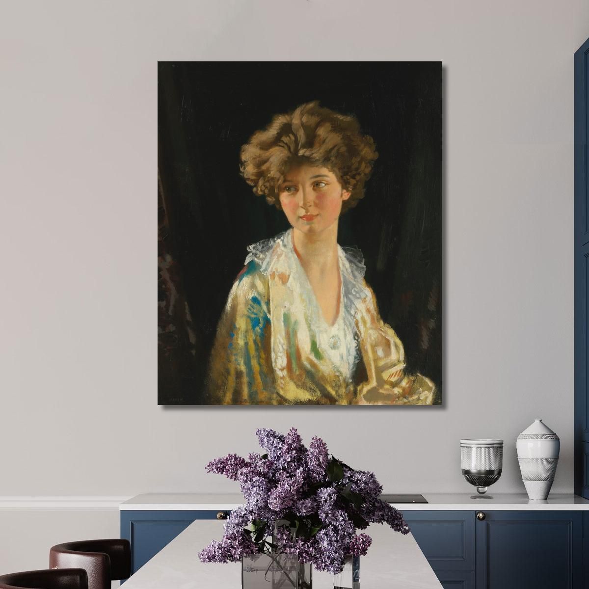 Portrait Of Lady Evelyn Herbert William Orpen wrp26 canvas print 