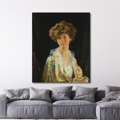 Portrait Of Lady Evelyn Herbert William Orpen wrp26 canvas print 