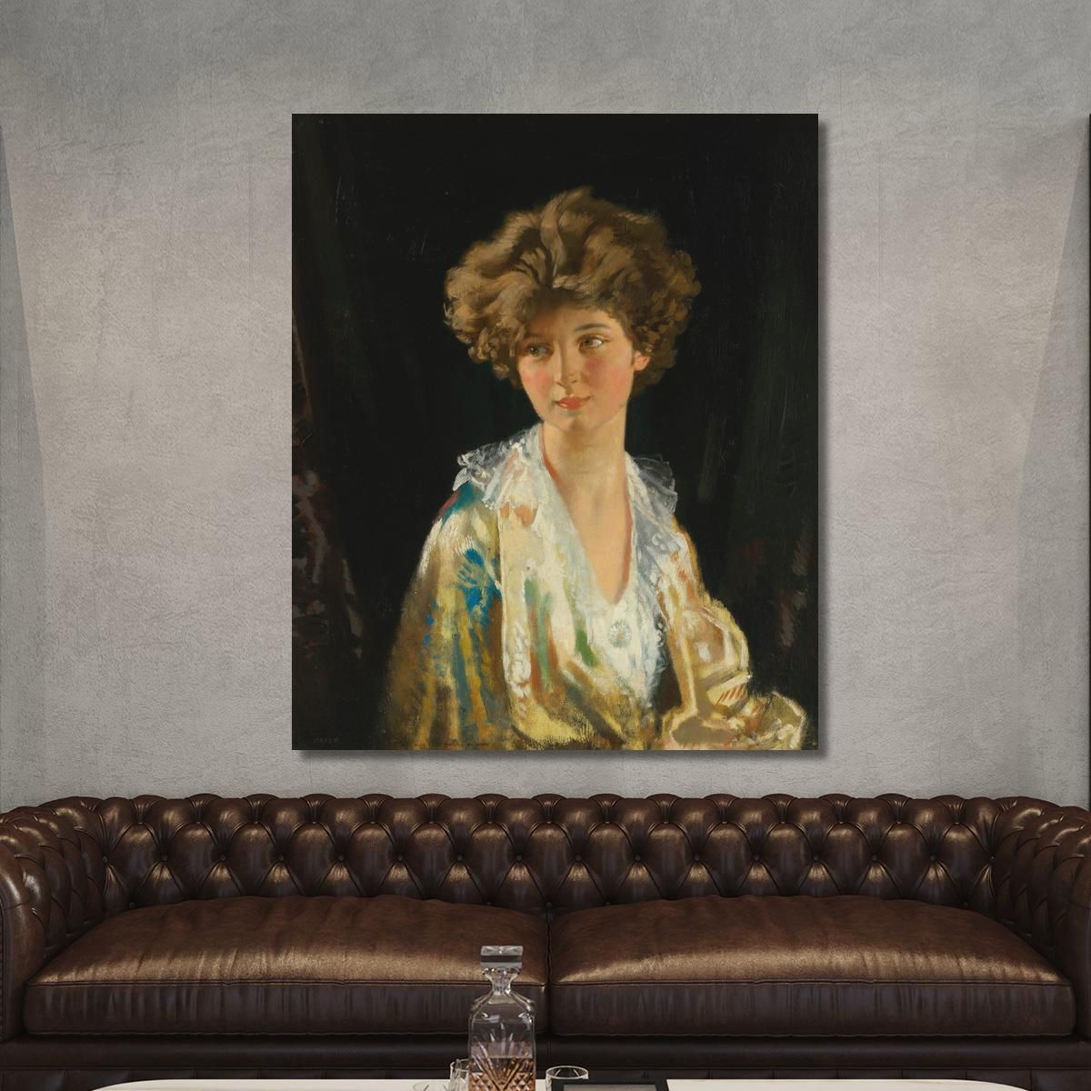 Portrait Of Lady Evelyn Herbert William Orpen wrp26 canvas print 